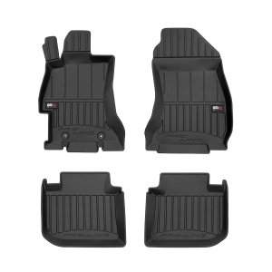 Subaru WRX STI Floor Mat Set - Omac - Premium TPE - Black - '15-'21 Subaru WRX STI Floor Mat Set - Omac - Premium TPE - Black - '15-'21